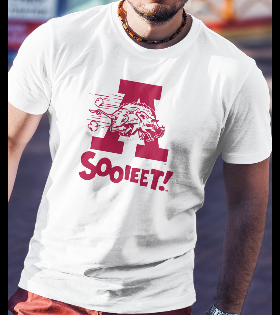 Arkansas Razorbacks Sooieet Wild Boar Logo Lightweight T-Shirt