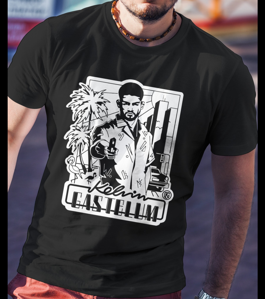 Kelvin Gastelum Palm Trees Cityscape T-Shirt