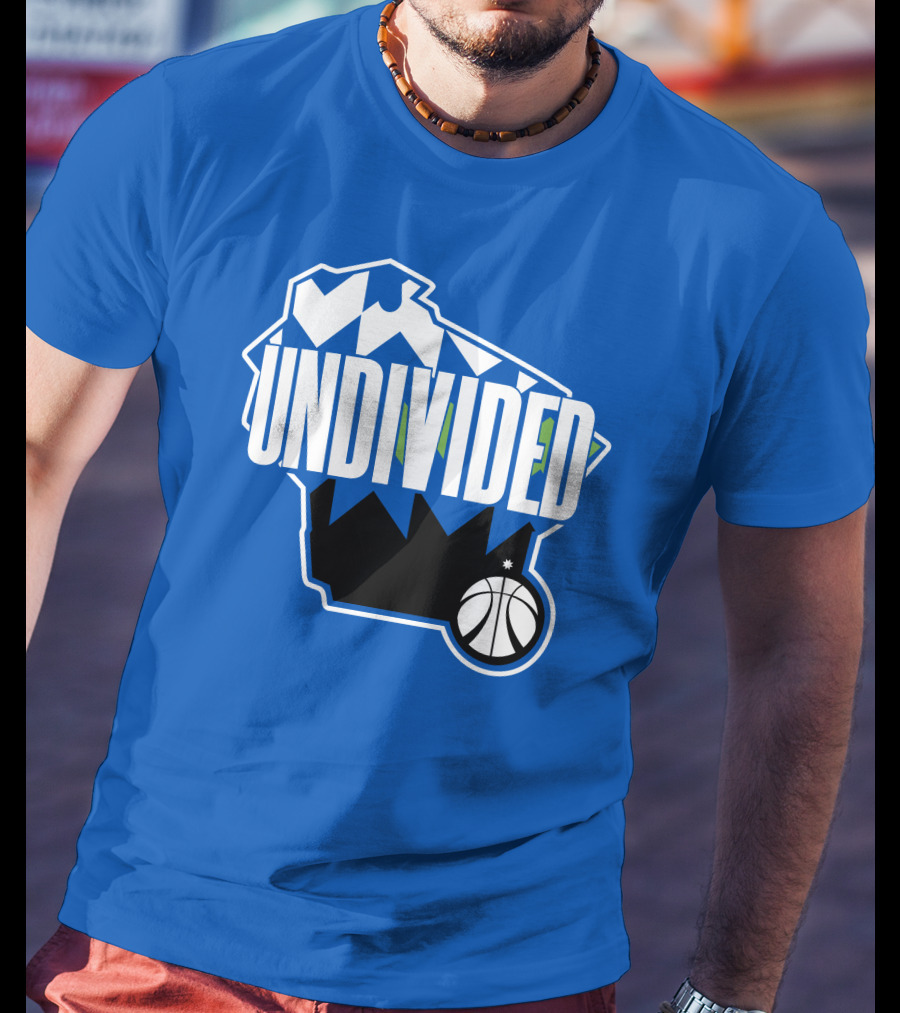 Pat Connaughton Undivided Milwaukee Basketball Map Blue T-Shirt
