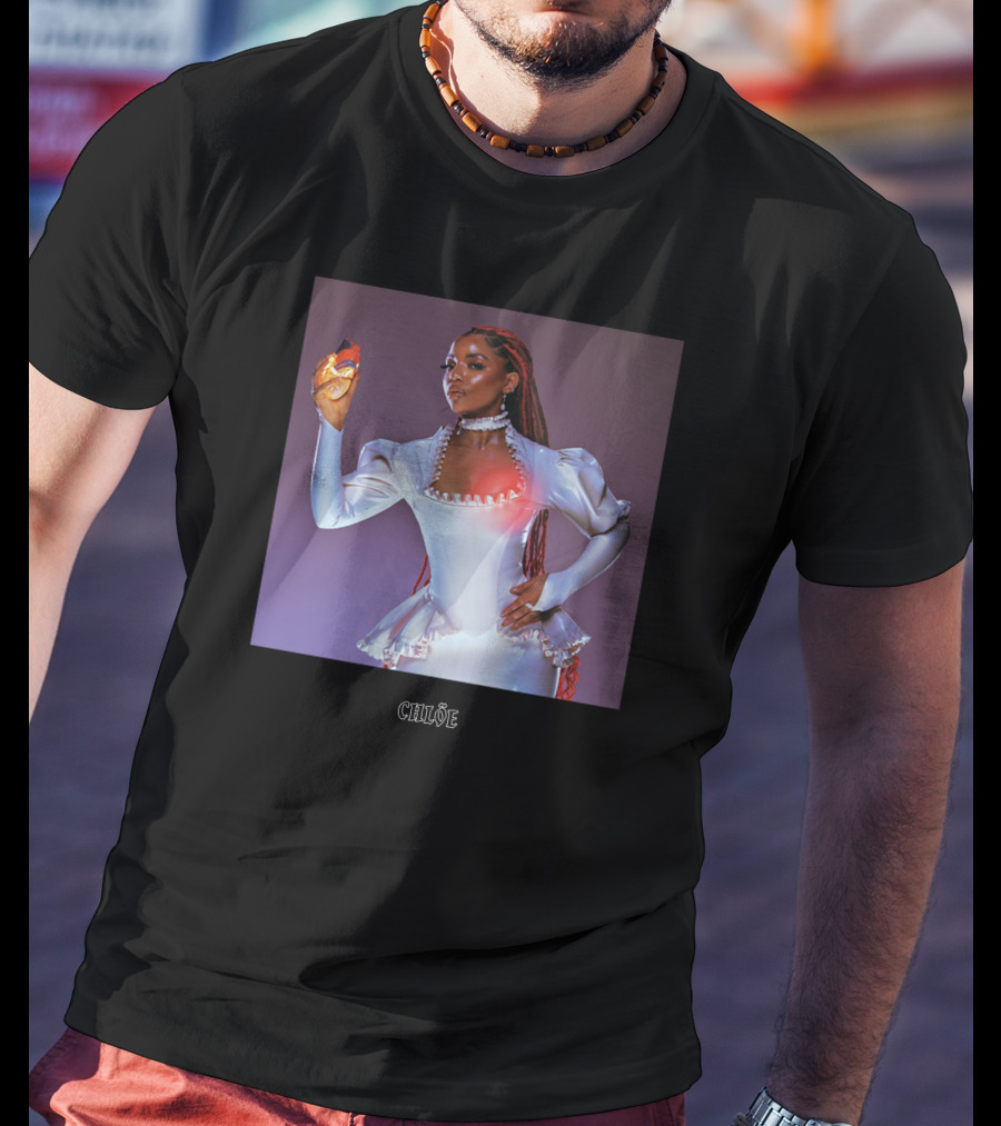 Chloe In Pieces Holding Crystal Heart T-Shirt