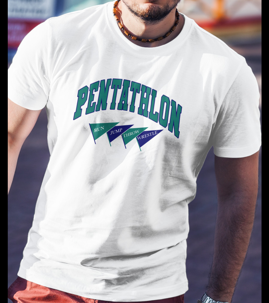 Pentathlon Run Jump Throw Wrestle T-Shirt