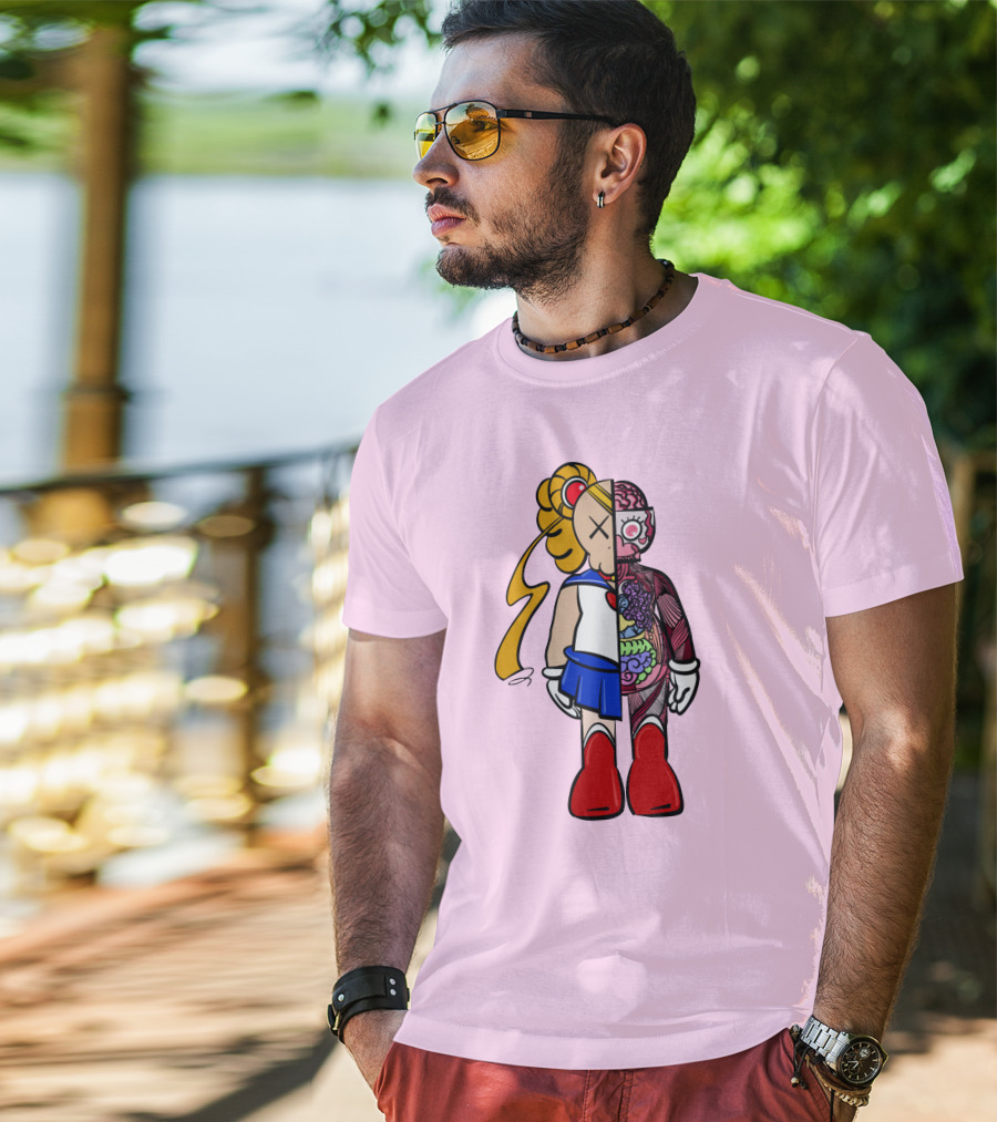 Sailor Kaws Moon Anatomical Hybrid T-Shirt