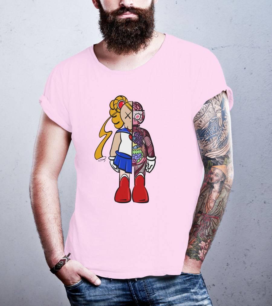 Sailor Kaws Moon Anatomical Hybrid T-Shirt