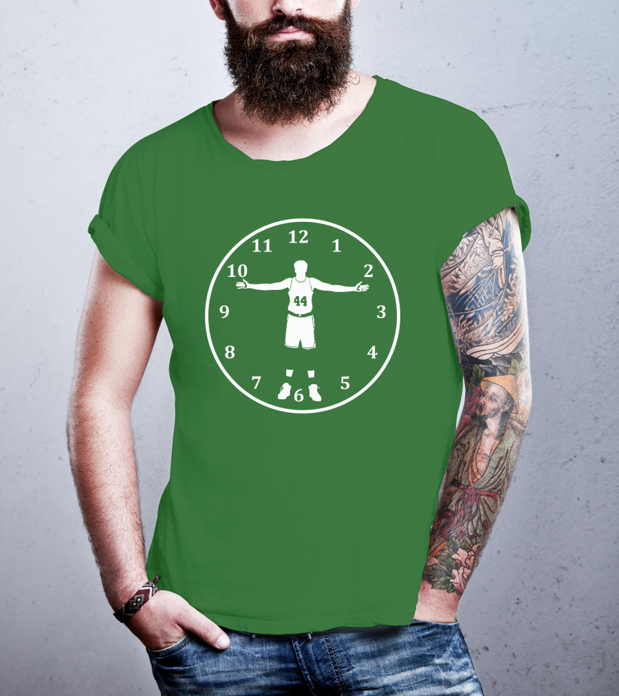 Basketball Time Lord Number 44 Clock T-Shirt