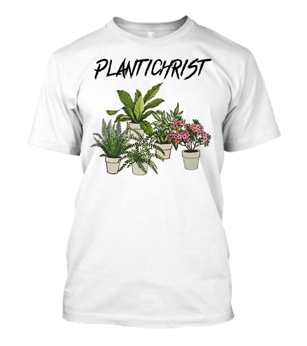 PLANTICHRIST Houseplants Collection With Text T-Shirt