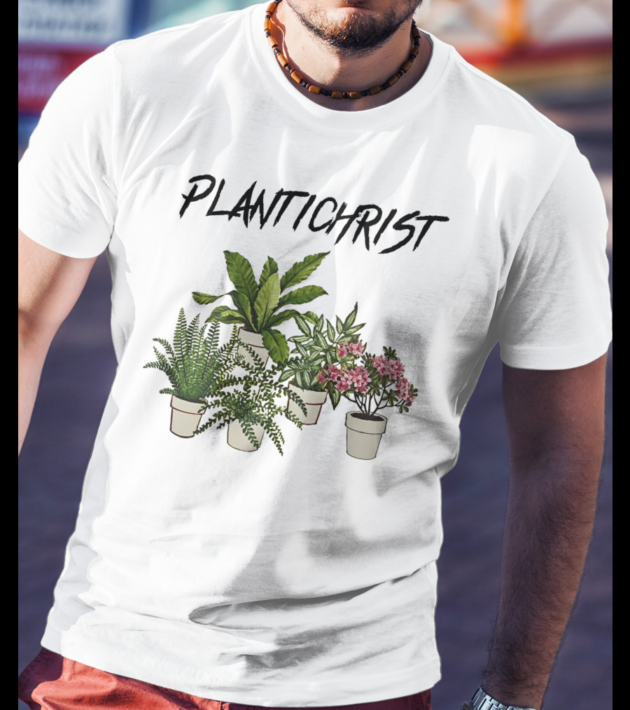 PLANTICHRIST Houseplants Collection With Text T-Shirt