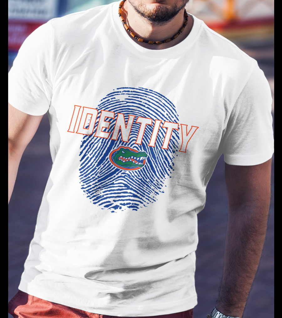 Identity Florida Gators Football Fingerprint Logo Jumpman T-Shirt