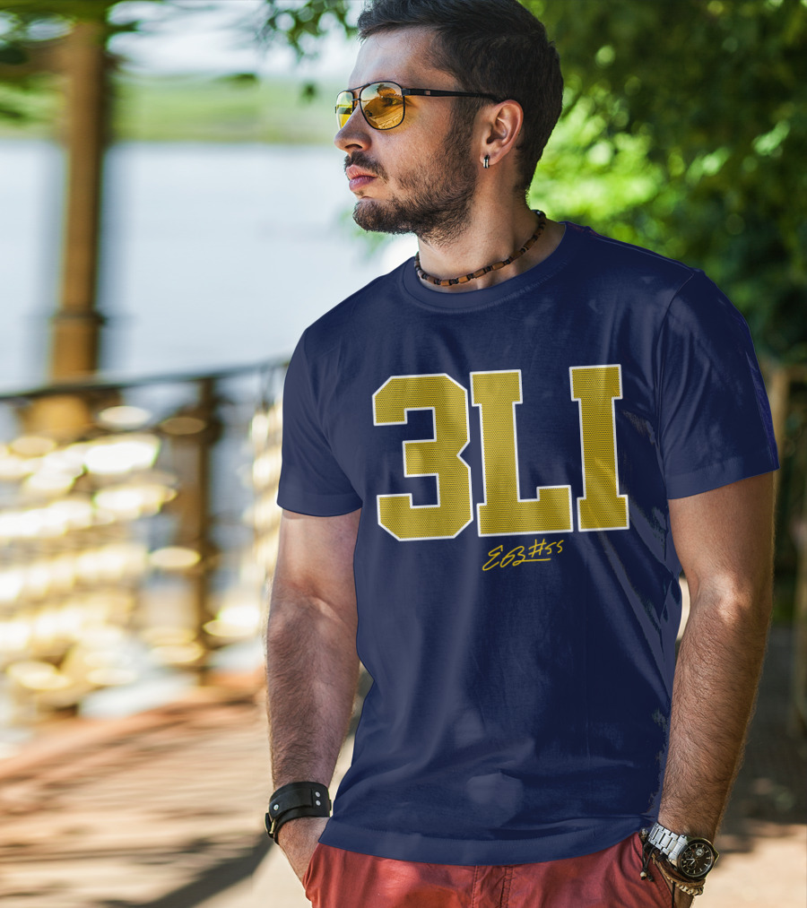 3Li Eli Brooks E63 #55 The Players Trunk Store T-Shirt