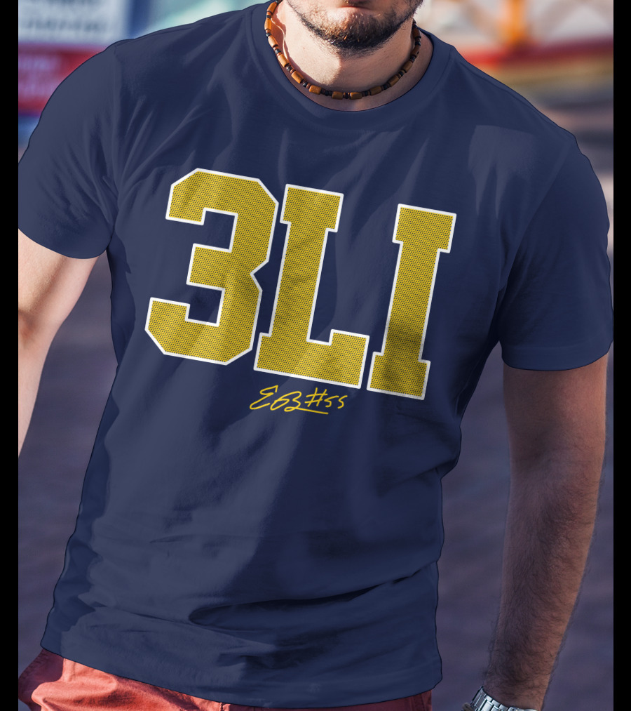 3Li Eli Brooks E63 #55 The Players Trunk Store T-Shirt
