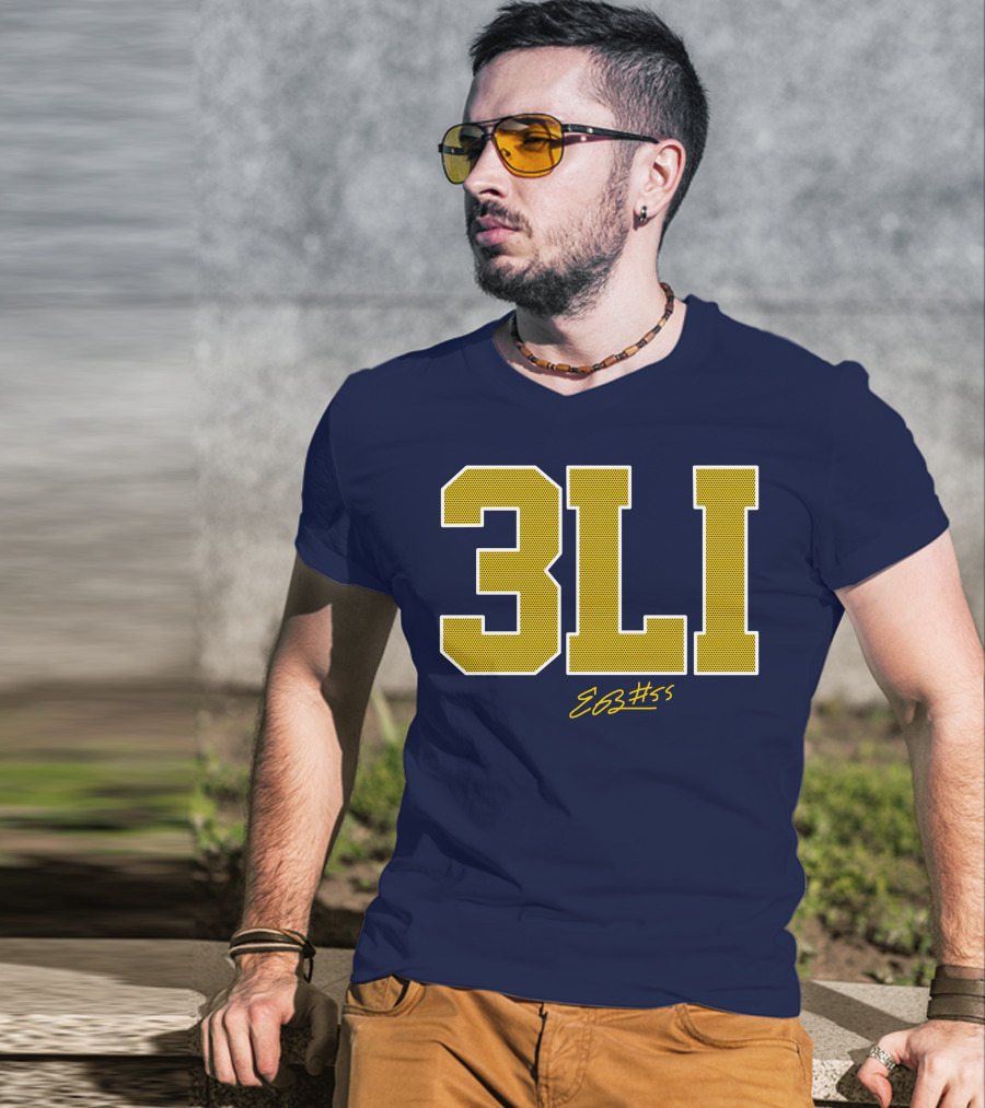 3Li Eli Brooks E63 #55 The Players Trunk Store T-Shirt