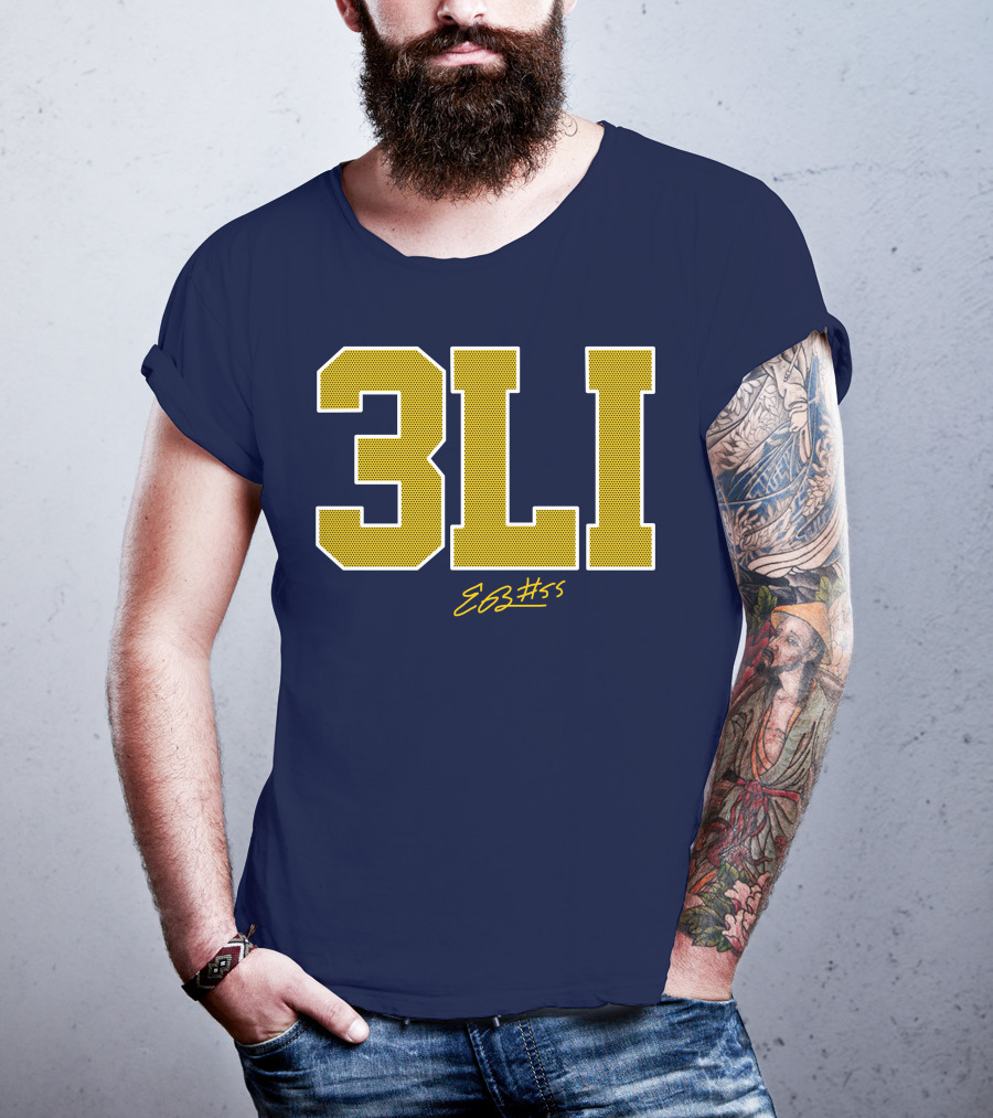 3Li Eli Brooks E63 #55 The Players Trunk Store T-Shirt