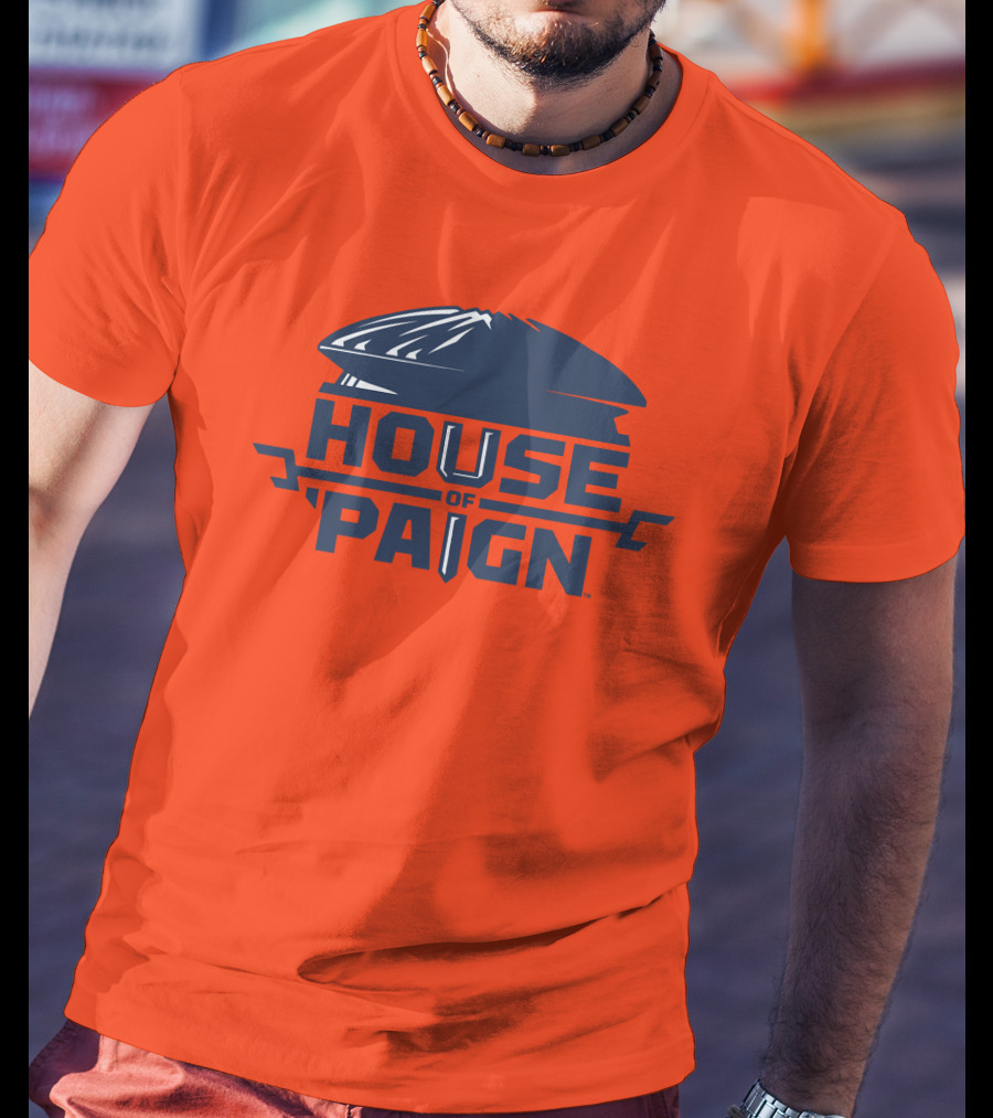 House Of 'Paign TBT University Of Illinois Basketball Helmet T-Shirt