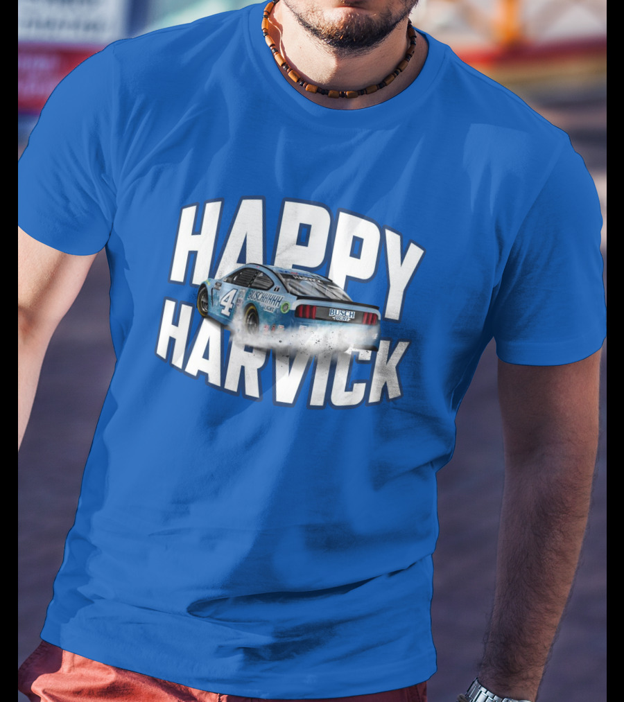 Happy Harvick Busch Racing Car Number 4 T-Shirt