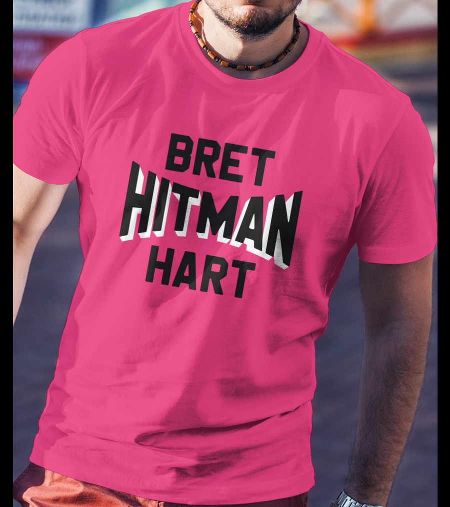 Bret Hitman Hart Retro Graphic 80s Wrestling T-Shirt