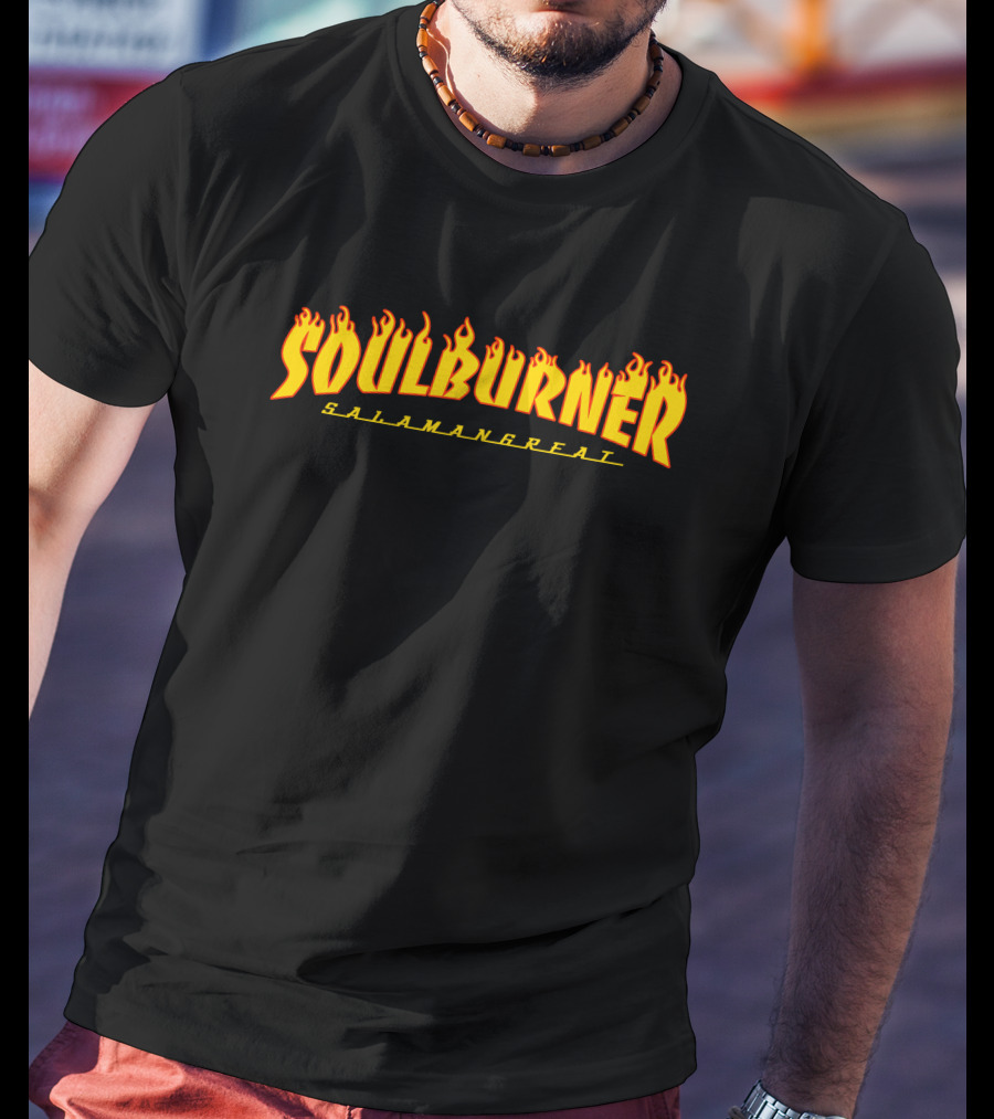 Soulburner Salamangreat Fiery Flame Text T-Shirt