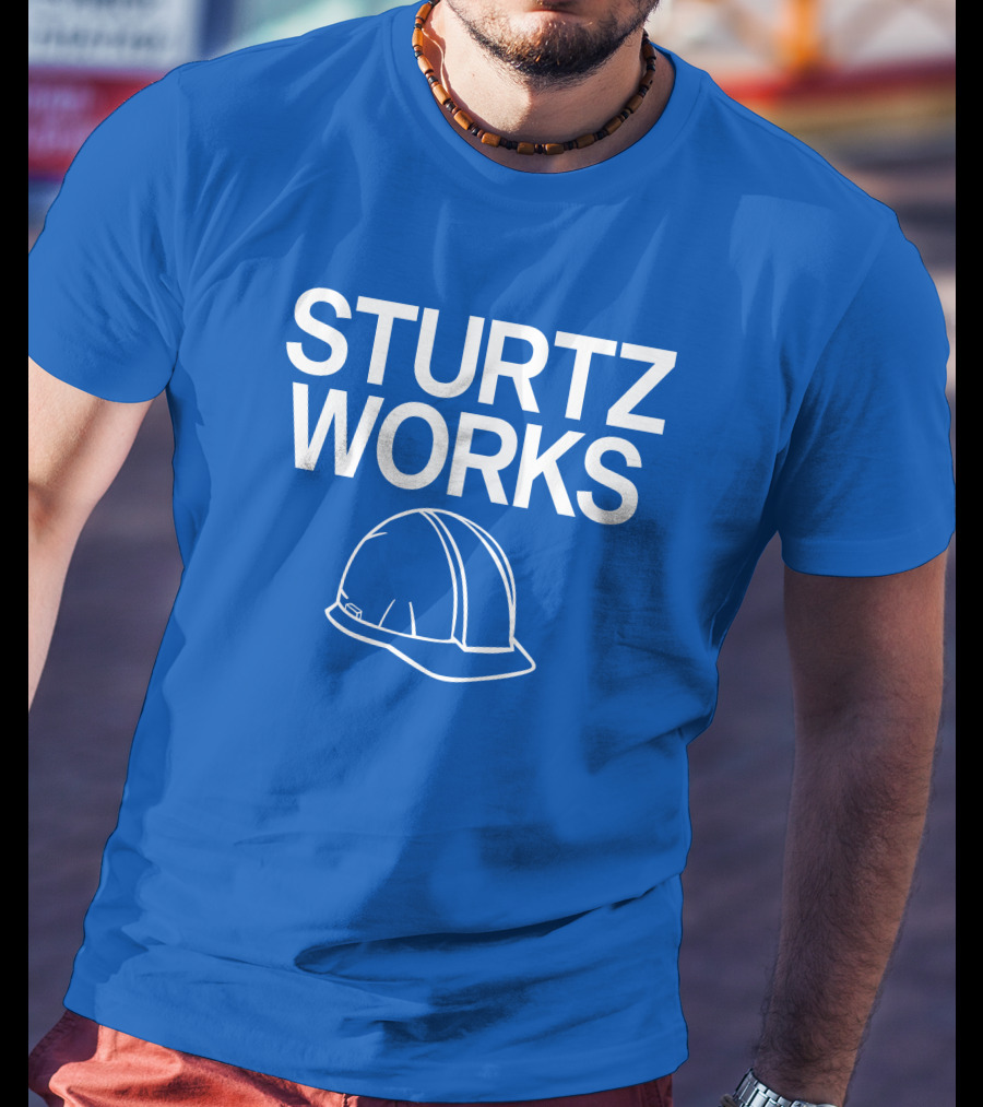 STURTZ WORKS Construction Hard Hat Raygunsite Store T-Shirt