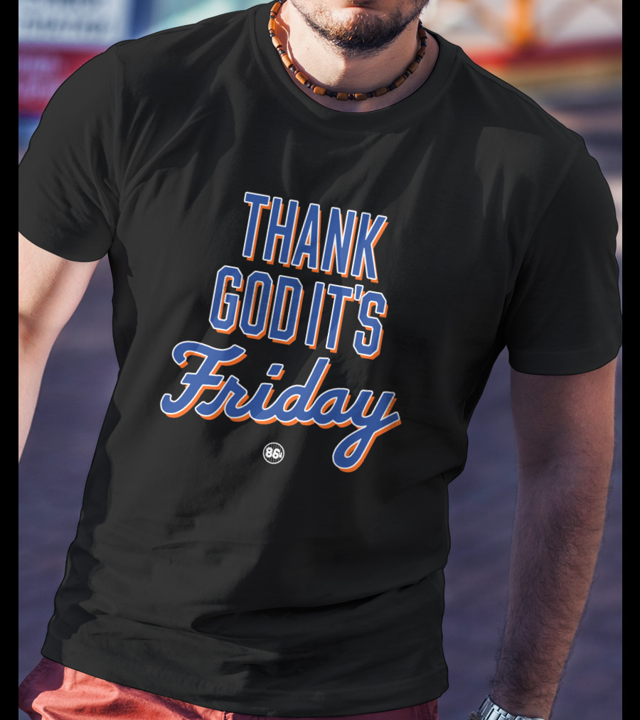 Thank God It's Friday Retro Sports Style 86 T-Shirt