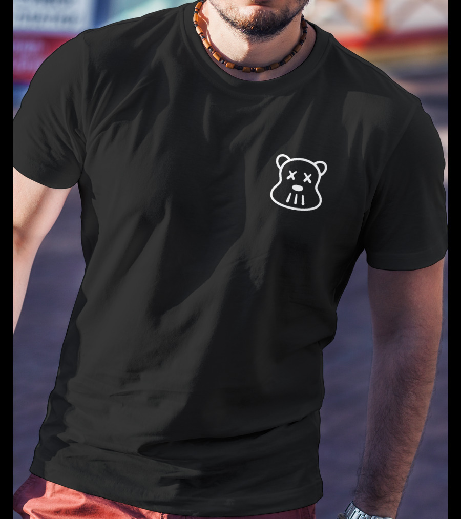 Hypebears Merch Hype Bears Icon Crossed Eyes Bear Head T-Shirt