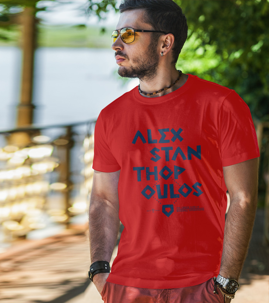 Alex Stanthopoulos The Greek God Of Baseball Operations Rotowear Merch T-Shirt