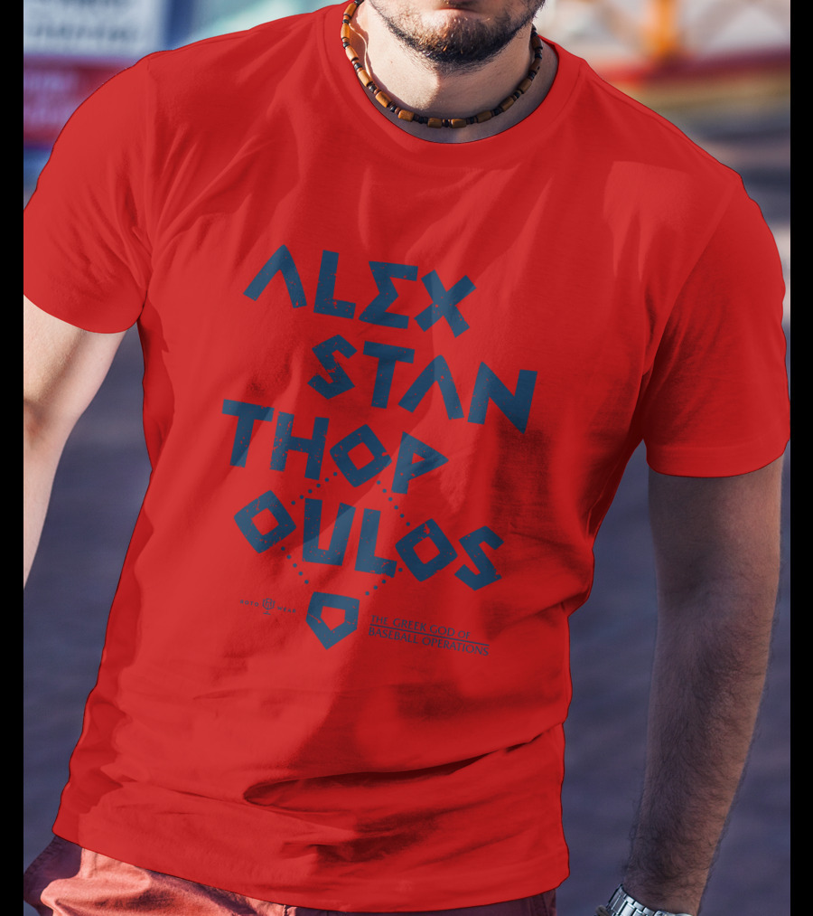Alex Stanthopoulos The Greek God Of Baseball Operations Rotowear Merch T-Shirt