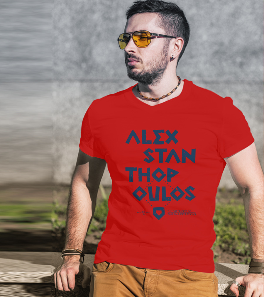 Alex Stanthopoulos The Greek God Of Baseball Operations Rotowear Merch T-Shirt