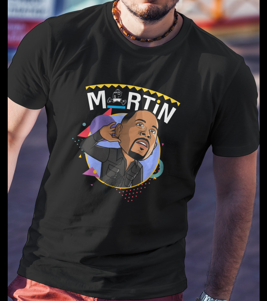 Martin Lawrence Merch Martin Cartoon Iconic T-Shirt