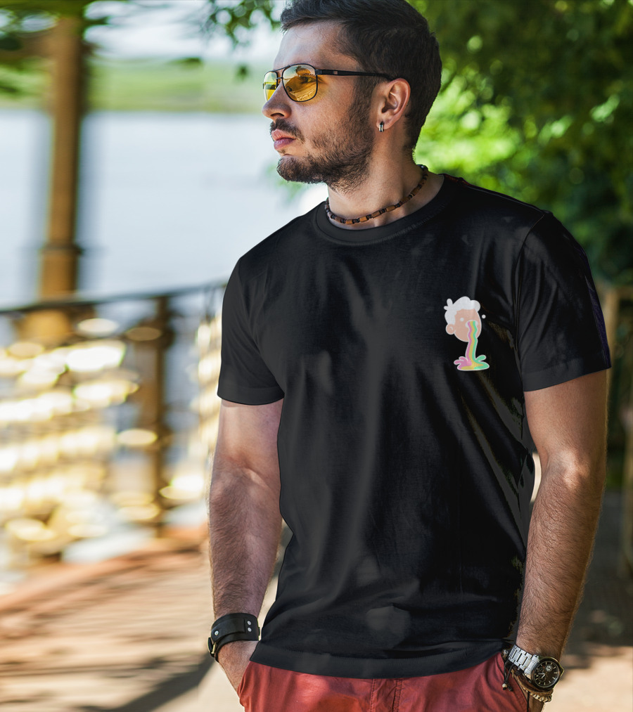 Doodles Merch Mascot Rainbow Vomit T-Shirt