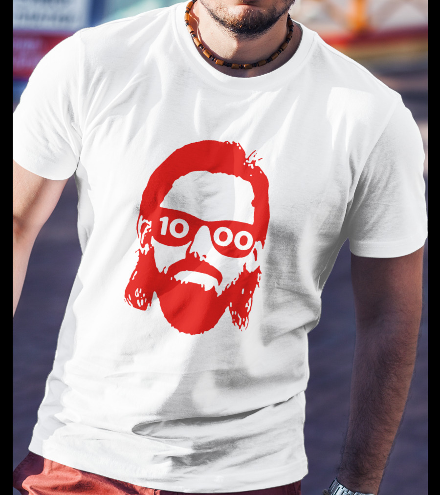 Detroit Red Wings Marc Staal 1000th Game Beard T-Shirt