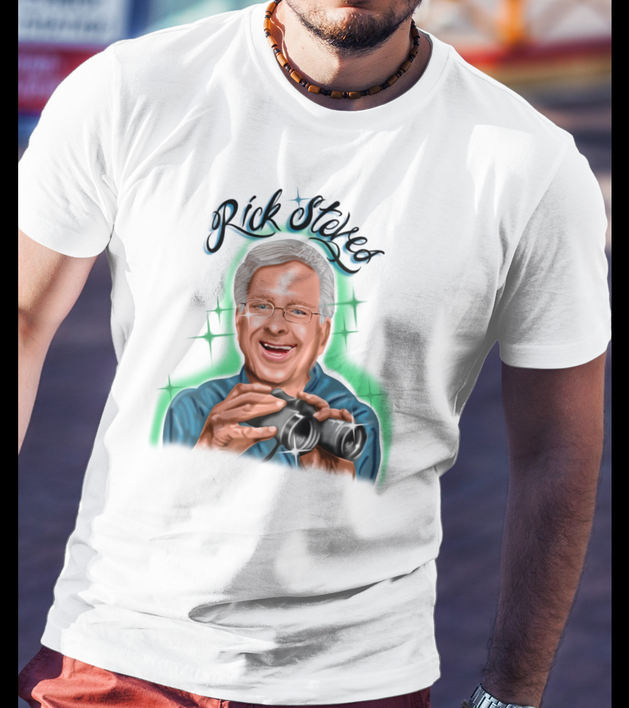 Samborghini Merch Rick Steves Binoculars T-Shirt