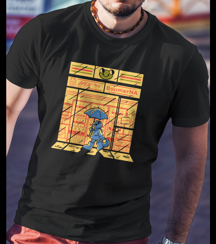 BoomerNA Convenient 24/7 Store Umbrella Walker T-Shirt