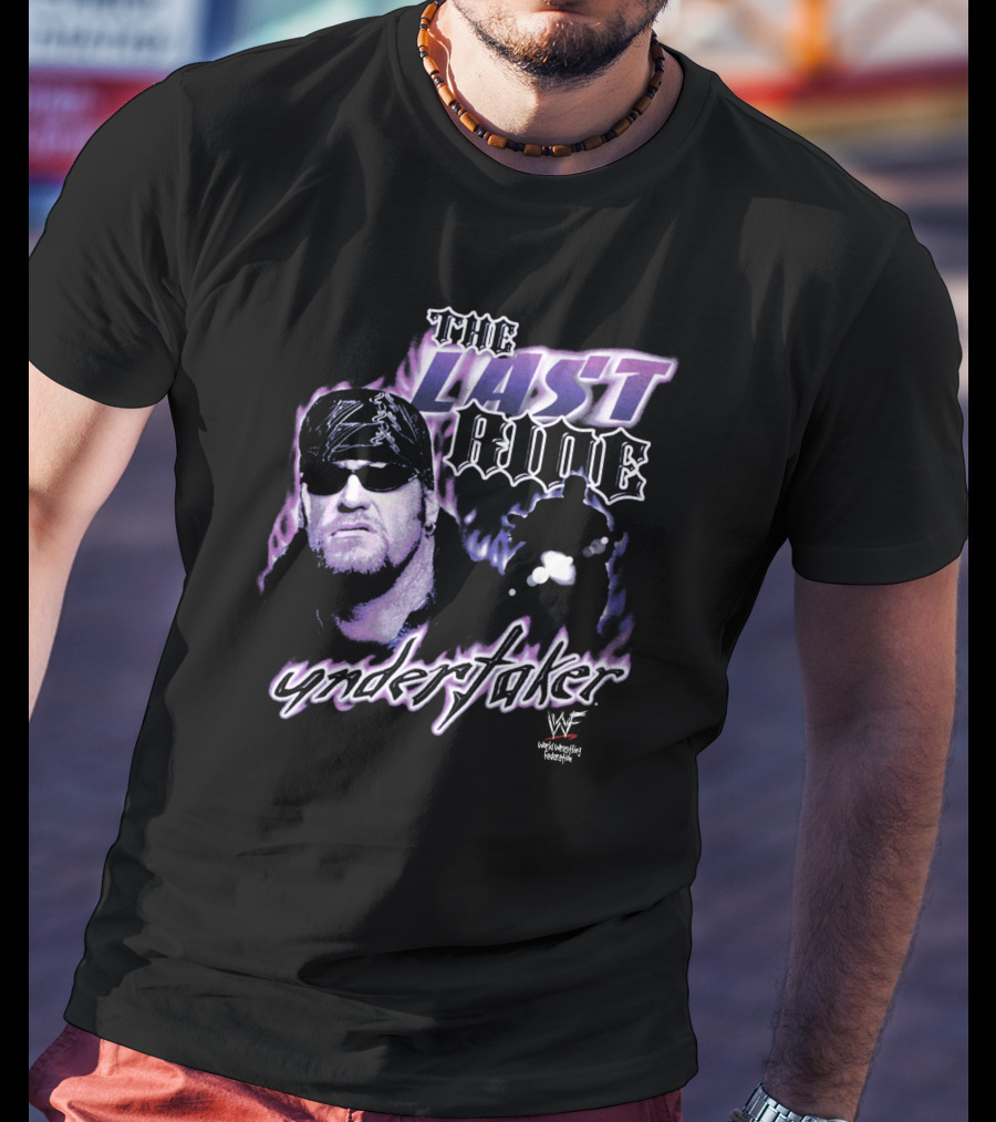 The Last Ride Undertaker WWF Stashpages Store T-Shirt