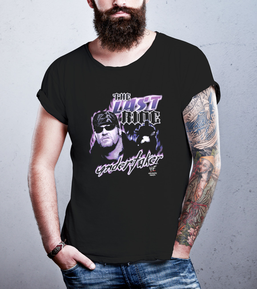 The Last Ride Undertaker WWF Stashpages Store T-Shirt