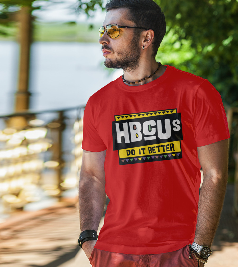 Hbcus Do It Better African Pattern Style T-Shirt