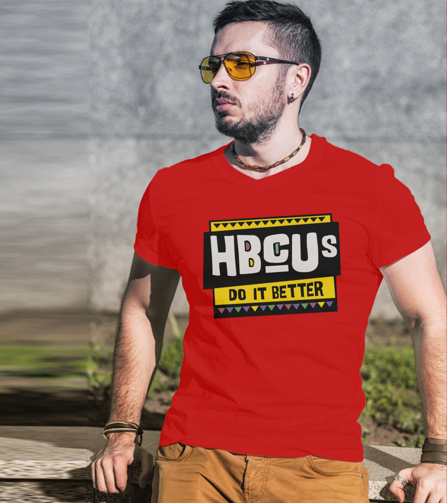 Hbcus Do It Better African Pattern Style T-Shirt