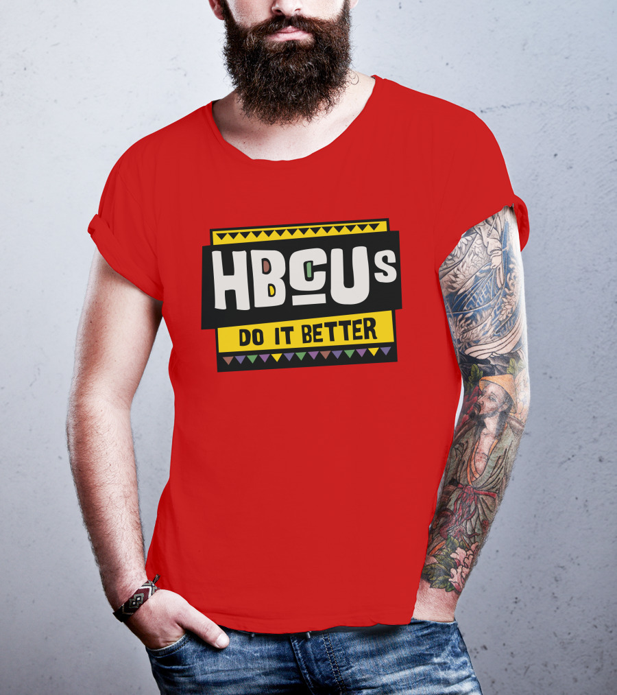 Hbcus Do It Better African Pattern Style T-Shirt