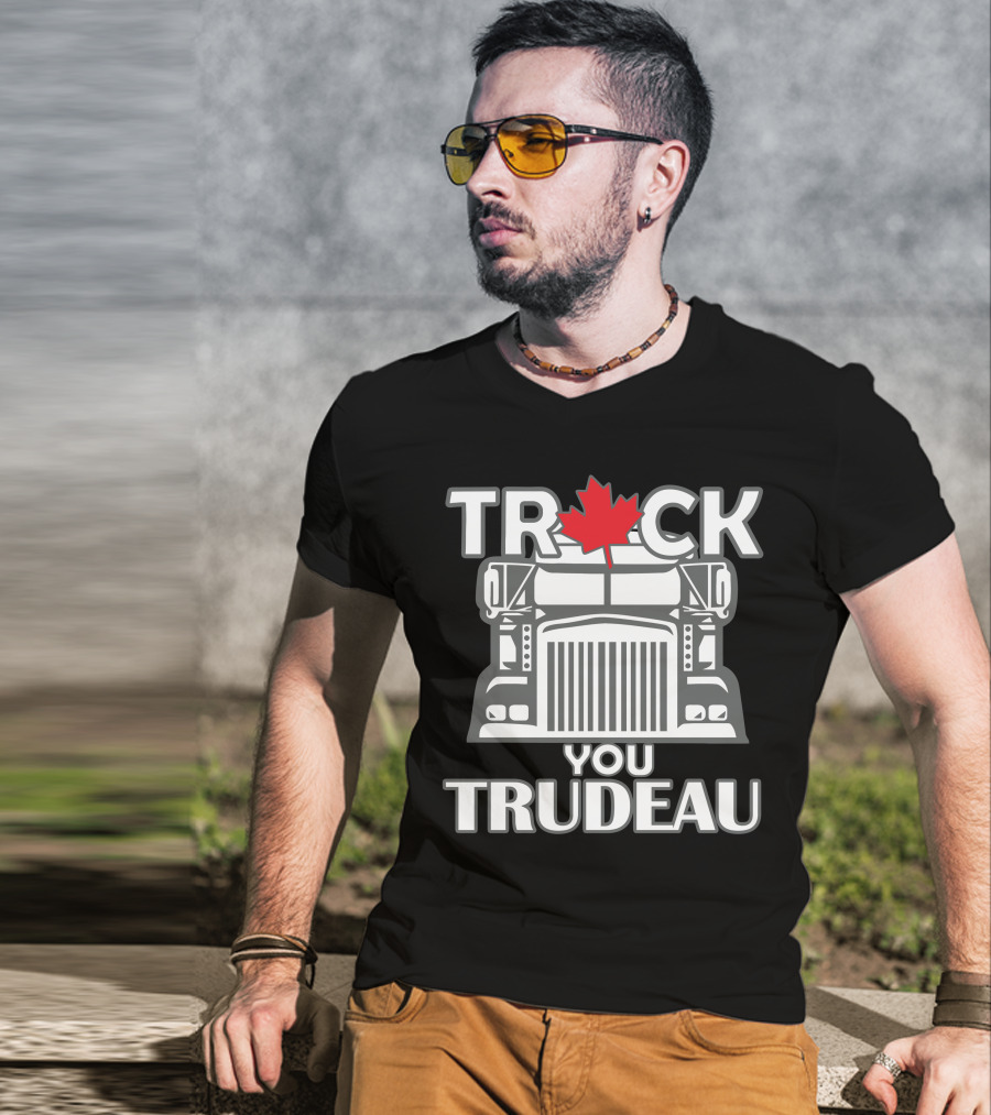 Ana Braga Truck You Trudeau Maple Leaf Semi-Truck T-Shirt