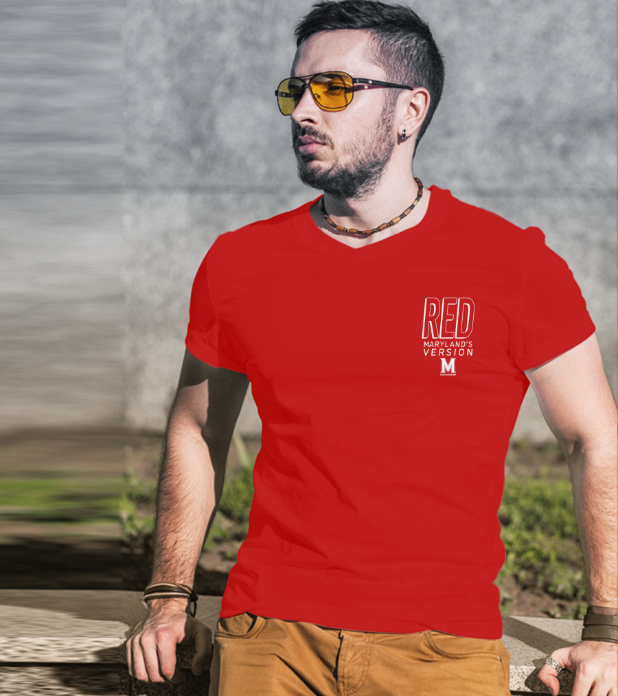 Red Maryland's Version TerrapinHoops M T-Shirt