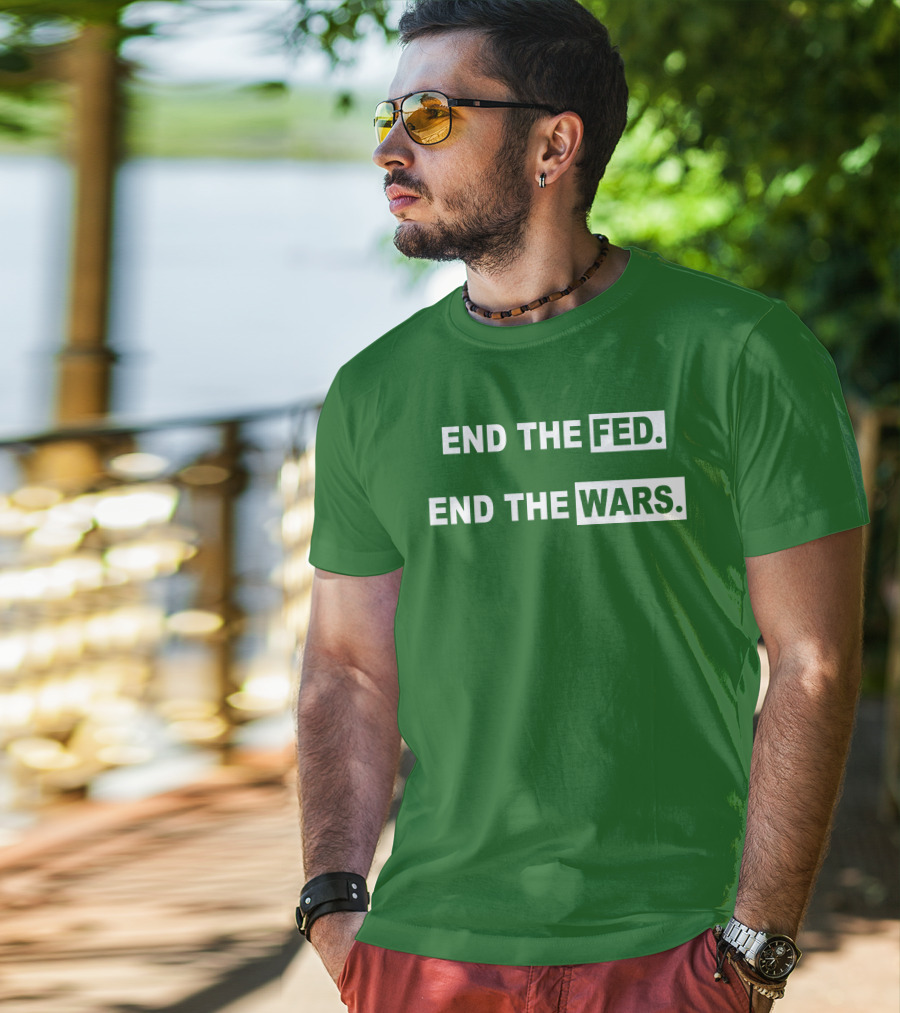 End The Fed End The Wars Shmichard Schmerez T-Shirt