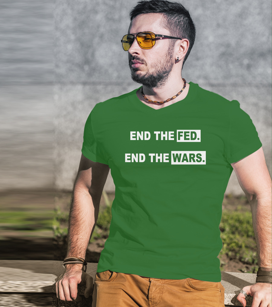 End The Fed End The Wars Shmichard Schmerez T-Shirt