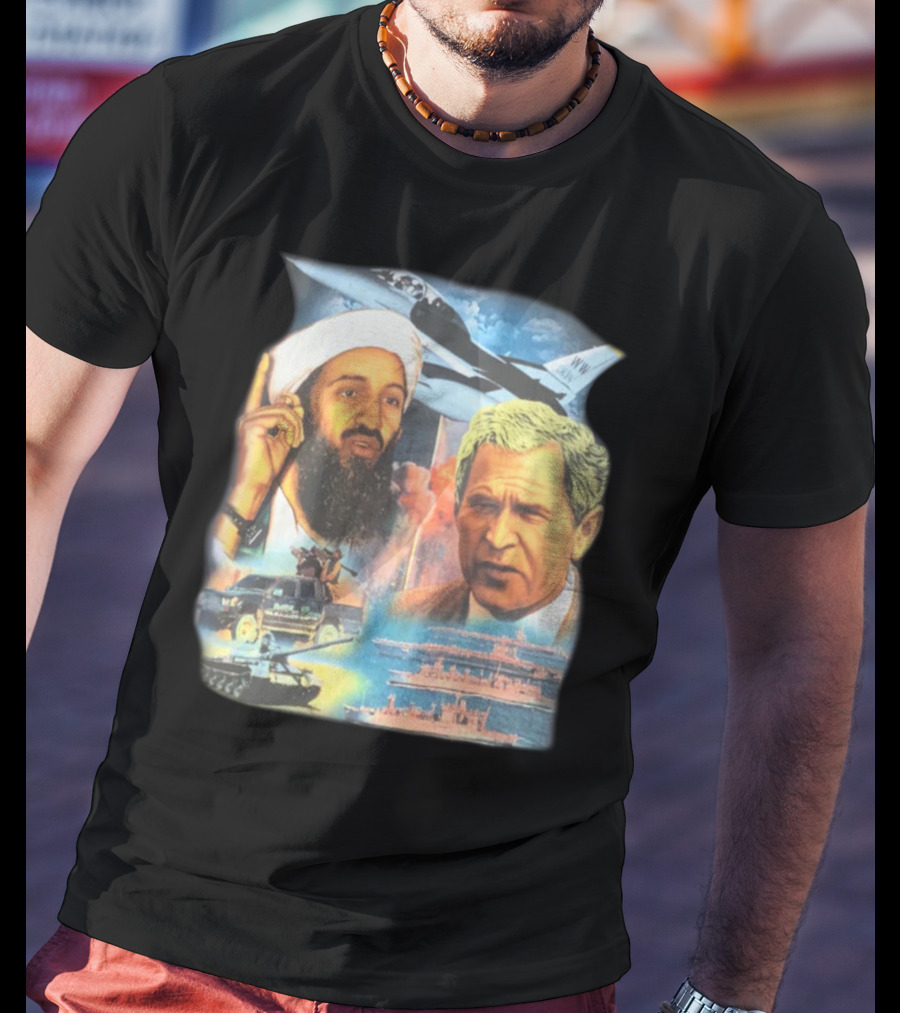 Illusive Music Merch Pure Evil Gas Station Featuring Political Figures And Military T-Shirt