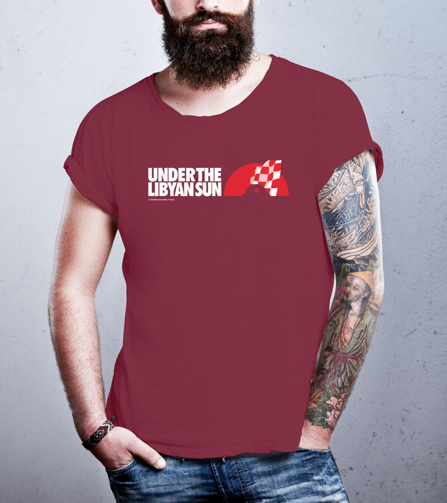 Ste Hoare Under The Libyan Sun Racing Checkered Flag T-Shirt