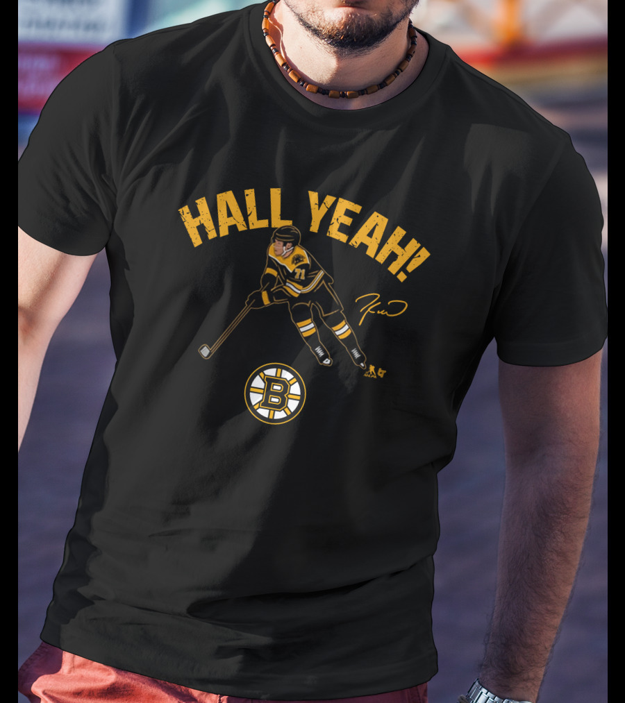 Hall Yeah Hockey Boston Bruins Curtis Lazar Taylor Hall Bostonpro Shop T-Shirt