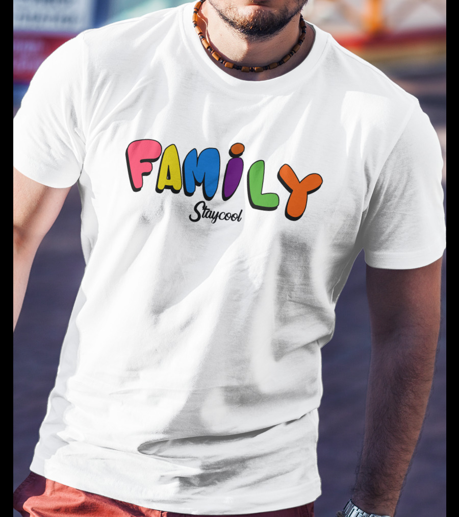 Staycoolnft Family Staycool Colorful Letters T-Shirt