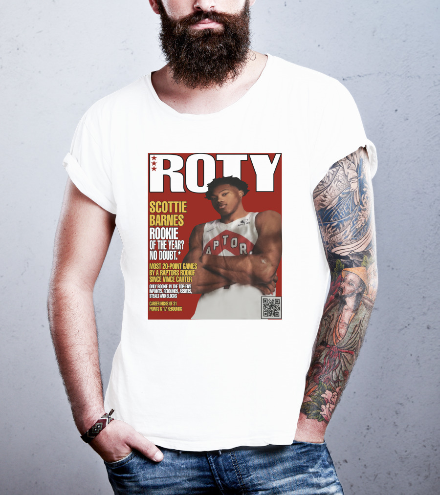 Scottie Barnes ROTY Most 20-Point Games By Raptors Rookie Since Vince Carter T-Shirt