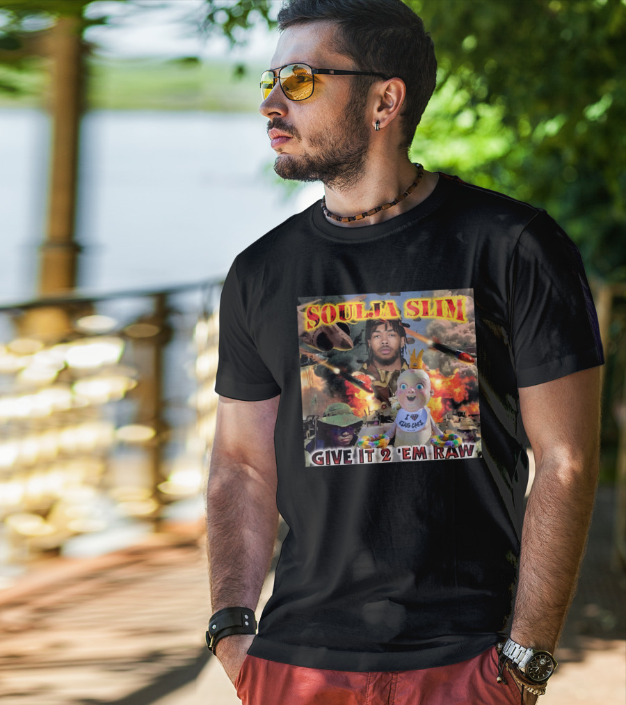 Soulja Slim Give It 2 'Em Raw Brandon Ingram King Cakes Baby Explosion T-Shirt