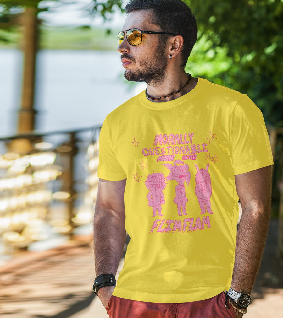 Morally Questionable People Wear Flimflam Albertsstuff T-Shirt
