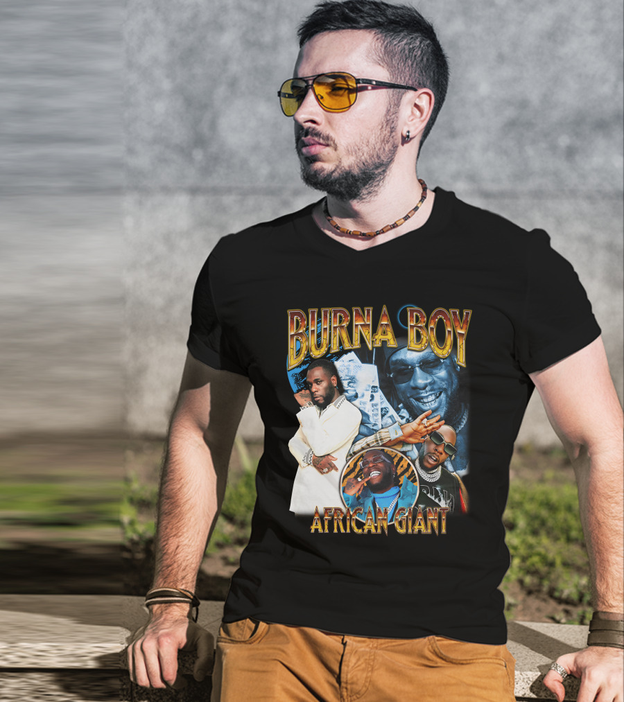 Burna Boy African Giant Sparkboyzco Merch T-Shirt