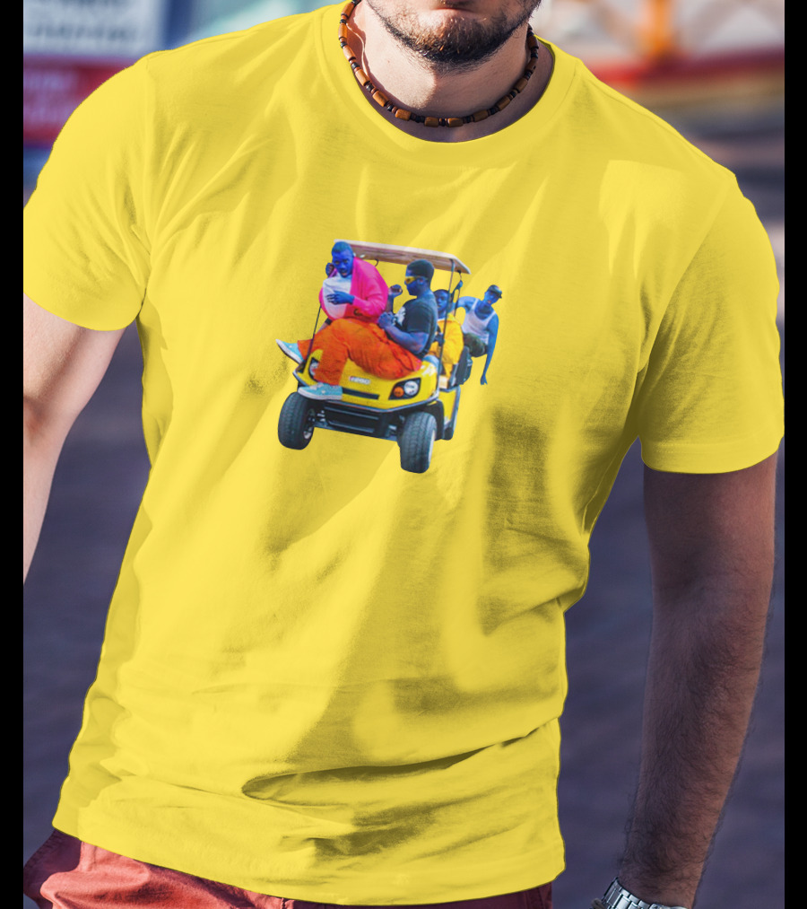 Brckhmptn Merch Brockhampton Star Blue People Yellow Golf Cart T-Shirt