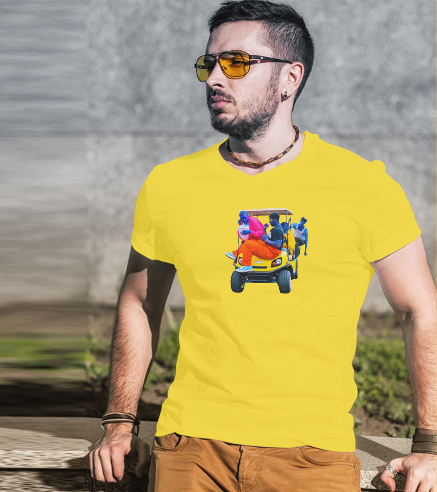 Brckhmptn Merch Brockhampton Star Blue People Yellow Golf Cart T-Shirt