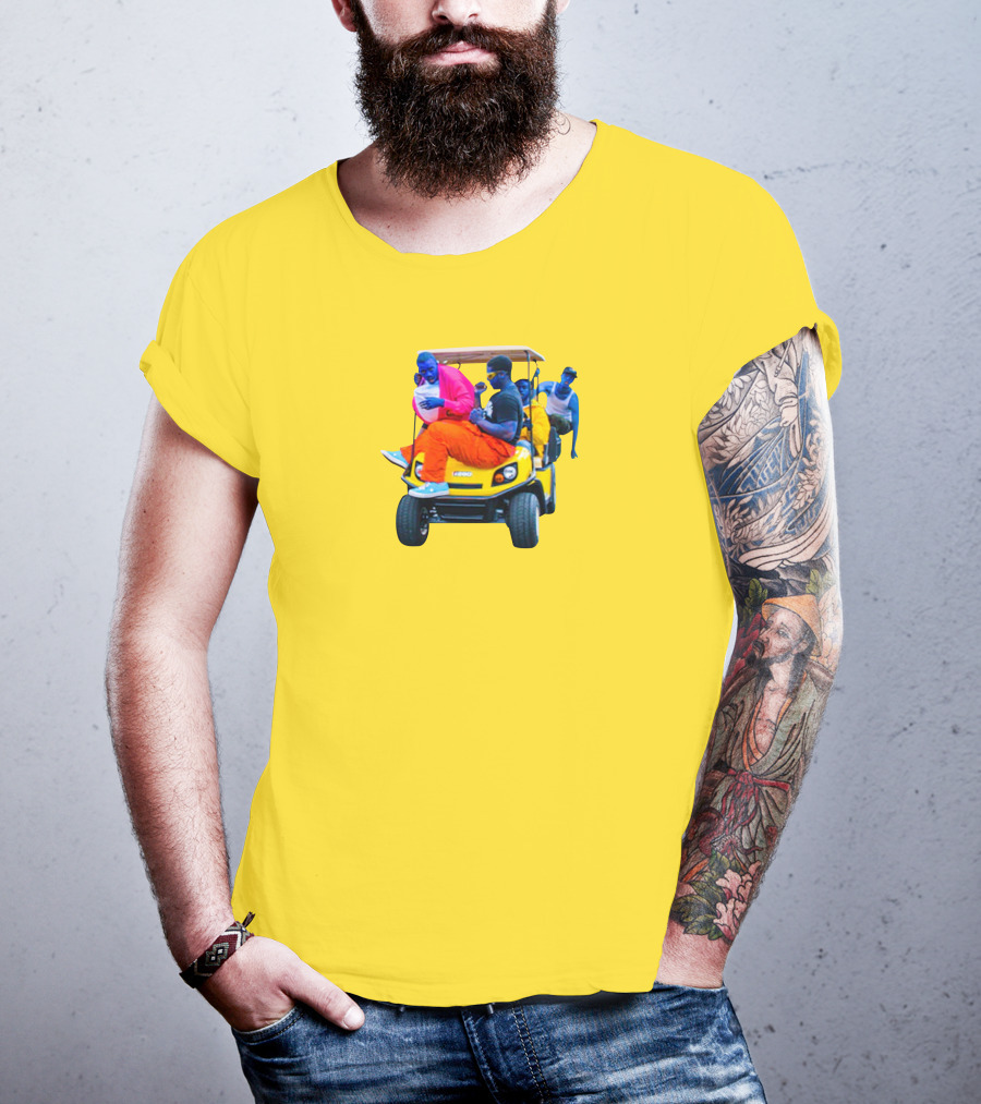 Brckhmptn Merch Brockhampton Star Blue People Yellow Golf Cart T-Shirt